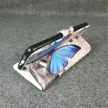 Jaunu Butterfly Ziedu Karoga Dizaineru Maciņš Flip Stends, Grāmatas Vāka Gadījumā ZTE Blade V9 5.7 collu Dual sim