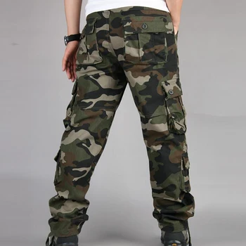 Kamuflāžas Bikses Vīriešu Taktiskās Kravas Bikses Gadījuma Camo Bikses Hip Hop Joggers Streetwear Multi-kabatas Militārās Taktikas Bikses
