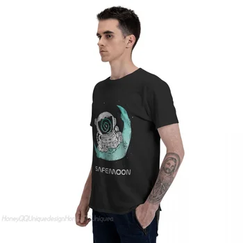Kreklu Apdruka Vīriešu Apģērbs Safemoon DogeCoin Cryptocurrency T-Krekls Droši Mēness Doge Modes Īsām Piedurknēm TShirt