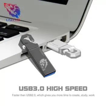 Super thiny keychain usb flash drive 64 gb, 32 gb liela ātruma usb 3.0 pen drive ūdensizturīgs metāla 16gb 8gb memoria key usb flash