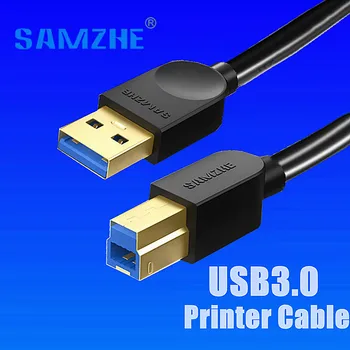 USB Printera Kabelis USB A Tipa Vīriešu B Vīriešu USB 3.0 Kabelis Canon Epson HP etiķešu Printeri USB Printeri, 0.5 m, 1m, 1.5 m, 2m 3m
