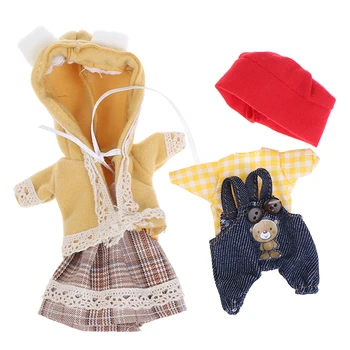 1:8 Super Kawaii Mini Leļļu Apģērbs-Svārki Tērps Bērniem DIY Lelle Ikdienas Kleita Meitenēm Rotaļlietas Lelle 16CM