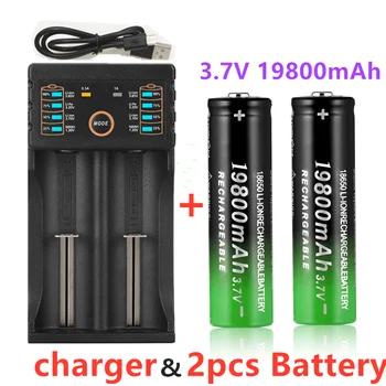 18650 akumulators 3,7 V 19800mAh DAA201USB lādētāju 1.2 V 3,7 V 3.2 V 3.85 V AA/AAA 18650 26650 14500 NiMH litija akumulators smart charg