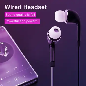 1pc In-Ear Austiņas Austiņas Handfree Vadu Stereo Mikrofons Samsung S4 Android Smart Tālrunis Universālā Ar Mikrofons, Skaļrunis