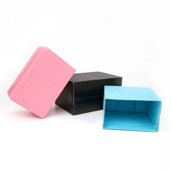5gab / 10pcs / krāsu kastītē 3-slāņu gofrētā kaste melnā, rozā, zaļā, zilā, sarkanā kastē atbalsta custom size un logo druka