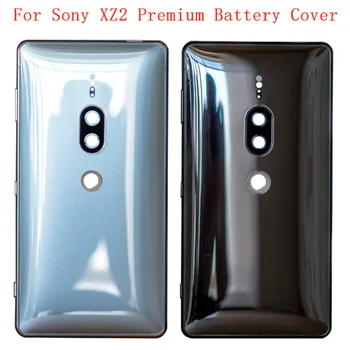 Akumulatora Vāka Aizmugurējās Durvis Mājokļu Atpakaļ ar Vidēju Kadra Sony Xperia XZ2 Premium Akumulatora Vāciņa Kameras Kadra Objektīvs ar Logo