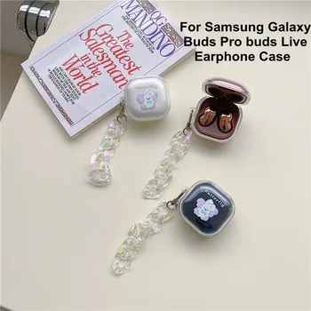Austiņas Case For Samsung Galaxy Pumpuri Pro Pumpuri Dzīvot Bezvadu Bluetooth Pārredzamu TPU Austiņu seguma Piederumi