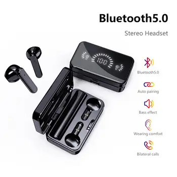 Bezvadu 5.0 Austiņu Touch Kontroli Sporta Ūdensizturīgs Bluetooth Austiņas HiFi 9D Bass Stereo Austiņas Austiņas Ar Mikrofonu