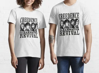 Creedence clearwater revival Tee Krekls Vīriešu Vasaras T krekls 3D Iespiesti Tshirts Īsām Piedurknēm Tshirt Vīriešu/sieviešu T-krekls