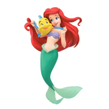 Disney Princess 10-23 cm Karikatūra Q Posket Sirēna Princese Mazā Nāriņa Super Premium SPM Attēls PVC Modelis Rotaļlietas
