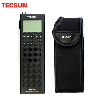 DSP Uztvērējs Tecsun PL-360 Radio FM, MW / SW LW + Ārējā ESMU Antenu + Āra Antenu Portatīvie Radio Diktofons Bezmaksas Piegāde