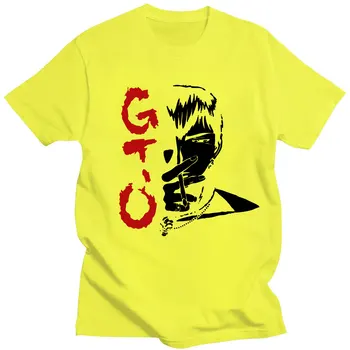 Harajuku Smieklīgi Anime Liels Skolotājs Onizuka T Krekls Vīriešiem ar Īsām Piedurknēm GTO Manga T O-veida kakla Kokvilnas Tee Top Japāna Eikichi T-Krekls