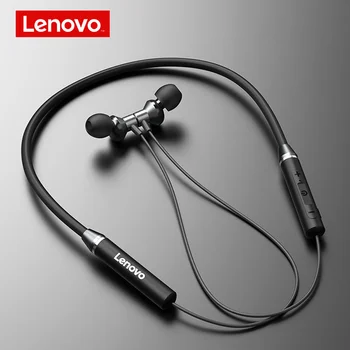 Jaunais Lenovo Austiņas Bluetooth5.0 Bezvadu Austiņas Magnētisko Neckband Austiņas IPX5 Ūdensizturīgs Austiņu ar Trokšņa Slāpēšanas Mikrofons