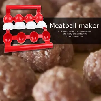 Jaunas Ielidošanas Meatball Pelējuma Pildījumu Zivju Bumbiņas Maker Pelējuma Piederumi Virtuves DIY darbgaldi Gatavošanas Bumbu Mājās Z9A3