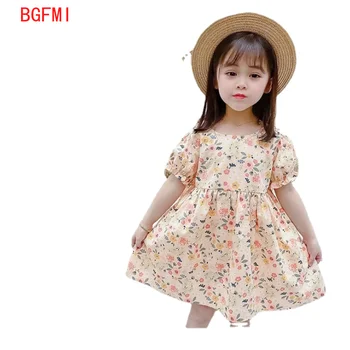 Meitenes Ziedu Kleitas Ir 2021. Kokvilnas Modes Salds Bērniem, Ziedi, Tērpi Bērniem, bez Piedurknēm Baby Toddler Apģērbu Princese kleita