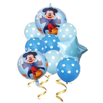 Minnie mouse folija baloni mickey 1. dzimšanas dienas svinības rotājumus bērniem ballon skaits 1 globos baby dušas konfeti lateksa bumbu rotaļlieta