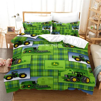 Mājas Tekstila Traktoru Sērijas Dizaina Zaļā Ērti, Sega, Gultas Segtu Spilvendrāna Gultas Komplekts Bērnu, Pieaugušo Guļamistaba Dekorēšana