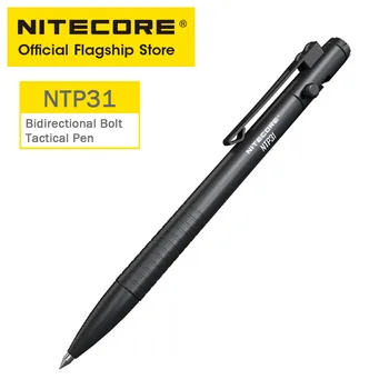 Nitecore NTP31 CNC Divvirzienu Skrūve Rīcības Taktikas Pildspalvu Self-defense Lodīšu Pildspalvu + Volframa Tērauda Konusveida Gals Stikla Breaker