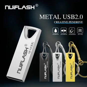 Nuiflash Metāla USB Flash Disks 128gb TYPEC Pen Drive 32gb 64gb Usb 2.0 Flash Disku iPhone X/Plus 8/8/7 Plus USB Memory Stick