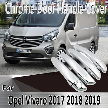 Par Opel Vauxhall Vivaro Life 2017 2018 2019 Stils Uzlīmes Apdare, Hromēti Durvju Rokturi Vāka krāsu Pielāgot Auto Piederumi