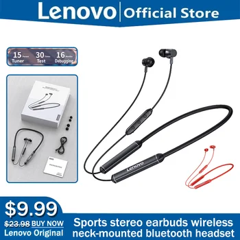 Sākotnējā Lenovo QE03 V5.0 Sporta Stereo Earbuds Magnētisko Austiņas Android Bezvadu Neckband Bluetooth Austiņas