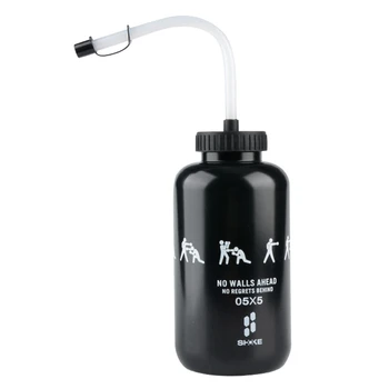 Top!-SHOKE Lakrosa Ūdens Pudele ar Garu Stiebru BPA Free Plastmasas Vārtsargs Boksa Ūdens Pudele 1 Litrs Sporta