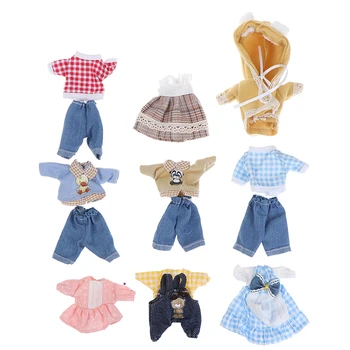 1:8 Super Kawaii Mini Leļļu Apģērbs-Svārki Tērps Bērniem DIY Lelle Ikdienas Kleita Meitenēm Rotaļlietas Lelle 16CM