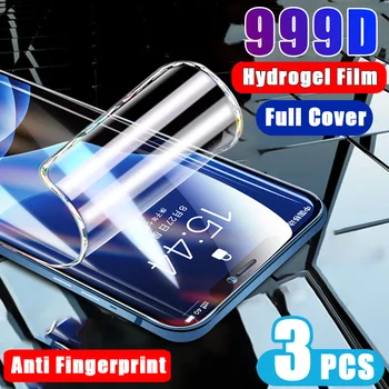 3Pcs Hidrogela, Plēve Uz Ekrāna Aizsargs iPhone 11 12 Pro Max X XS XR Screen Protector For iPhone 7 8 6 Plus SE 