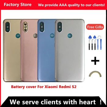 Akumulatora Vāciņu Atpakaļ Par Xiaomi Redmi S2 Aizmugurējo Vāciņu Redmi S2 Akumulatora Vāciņu Mājokļu +Tilpuma Barošanas Pogas