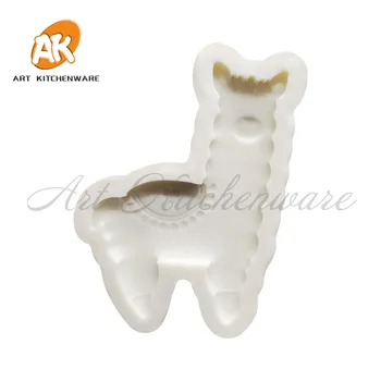 Cute Dzīvnieku Alpakas Modelis Kūka Pelējuma Silikona Veidnes, lai Kūka Dekorēšanas Pomādes Rīku Cepšanas Rīki Kūkas