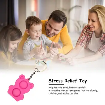Fidget Vienkārši Dimple Rotaļlietas Tauku Smadzeņu Rotaļlietas Stress Atvieglojums Puses Fidget Rotaļlietas Burbulis Keychain, Rotaļlietas Bērniem, Pieaugušajiem, Sākumā Izglītības Rotaļlieta