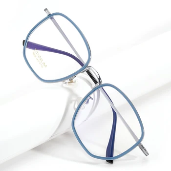 Ir 2021. Jaunu Laukumā Titāna Briļļu Rāmis Sievietēm Optisko Tuvredzība Recepšu Brilles Rāmis Vīriešu Dāma Lielā Kastē Luksusa Zīmolu Brilles