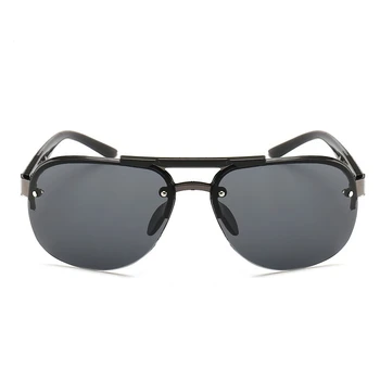 Ir 2021. Vīriešu Saulesbriļļu Modes Liels Rāmis Krupis Brilles Braukšanas Metālu Sakausējumu, Saulesbrilles UV400