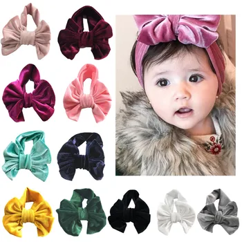 Jaunas Samta Bantes Baby Girl Galvu Jaundzimušais Zīdainis Hairband 6cm Mīksta, Elastīga Cepures
