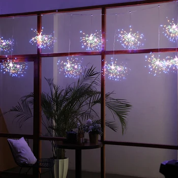 Led uguņošanas gaismas Stīgu saules tālvadības christma Lampas vara Stieples gaismas stīgu dārza ins dekoratīvās laternas led lampas