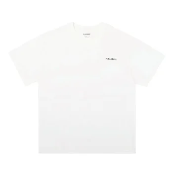 Mazs logo Baltā Tshirts lielgabarīta Kokvilnas t-veida blūze jil sander Īsām Piedurknēm T-krekli, Sieviešu Vasaras Topi vīriešiem Vienkāršība