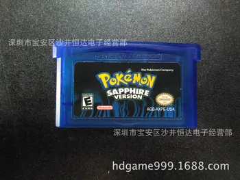 NDSL GB, GBC GBM GBA SP Spēles Karti 5 Klasisko Karstā pārdošanas Pokemon Dārgakmeņi