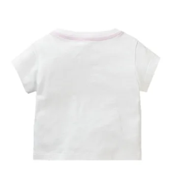 SAILEROAD Zilonis Aplikācijas Meitene t-Shirts2020 Vasaras Bērnu, Meiteņu T-Krekls Bērniem Karikatūra T krekli Meitenēm Tērpi Bērniem, Topi