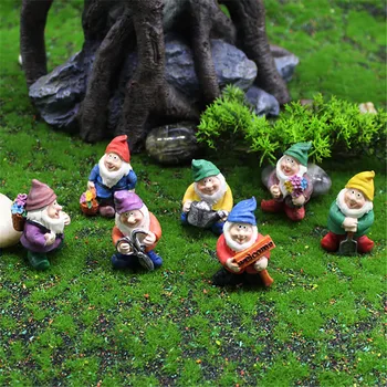 Sveķu Nerātns Gnome Rūķu Dārzs Apdare Statuja Vecs Vīrietis Mizas Garu Seju Pasaku Rotājumu Lieldienu Āra Radošo Aksesuārus Amatniecības