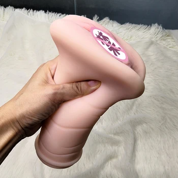 Vīriešu seksa rotaļlietas silikona mākslīgā maksts dubultu caurumu reāli tūpļa, maksts 3D anime pieaugušo rotaļlietu masturbācija ierīces seksa veikalu, eksotiski