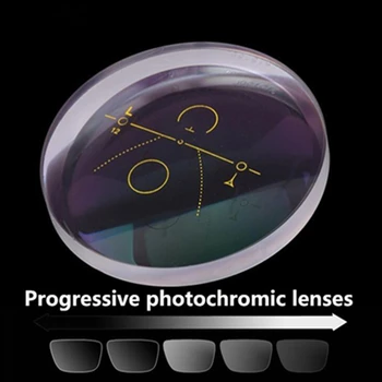 1.61 1.56 Photochromic Progresējoša Multifokāla Lasīšanas Brilles, Lēcas Ar Ātru Krāsa Mainās, Lai Redzētu, Tālu un Redzēt Pie Vīzijas
