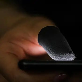 1 Pāriem Ekrāna Spēļu Pirkstu Uzmava Mobilo Ekrāna Spēle Kontrolieris Sweatproof Cimdi PUBG Palīdzēt Artefakts, Spēles, Piederumi