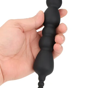 39cm Fetišs Melns Anālais Plug Medicīniskās Pakāpes Silikona Butt Plug Anālais Trainning Sieviešu Anālās Seksa Rotaļlietas Anālais Frēzēšana Sexy Produkti