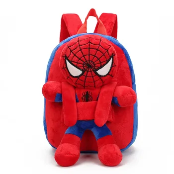 3D Zirnekļcilvēka Amerikāņu komanda Karikatūra Mini Plīša Bērnu Mugursomas Schoolbag Bērnudārzs, Skolas Somas Meitenēm Zēniem