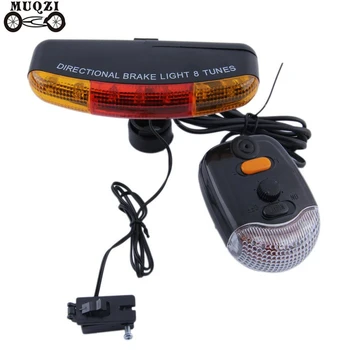 7 LED Velosipēdu Pagrieziena Signāla Gaismu ar Ragu MTB Priekšā, Aizmugurējie Lukturi Velosipēdu Virziena Bremžu Gaismas Velosipēdu Taillight Lampas