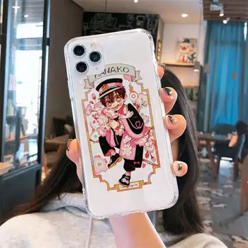 Anime Tualetes Pienākums Hanako Kun Telefonu Gadījumā Pārredzama iPhone 6 7 8 11 12 s mini pro X XS XR MAX Plus segtu būtiska shell
