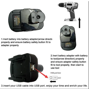 BPS18RL Akumulatora Adapteris /Stanley/Porter Kabeļu 20V Litija Baterijas, ko Izmanto Pārvērst par Ryobi 18V, P108