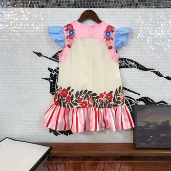 Dizaineru drēbes ir 2021. jaunu vasaras dārzs, tējas pauze bērnu kleita cute girl princese kleita jauns rietumu stilā