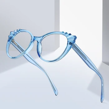 Gmei Optisko Modes Izstrādāta Pārskatāma Sieviešu Brilles Rāmis Ovāls Sieviešu Skaidrs, Tuvredzība, Recepšu Brilles Rāmji 2037