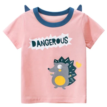 HH Bērniem, Meiteņu T-krekls Vasaras Karikatūra T-krekli Meitenēm Kokvilnas Komfortu Īsām Piedurknēm Top Apģērbs, Bērnu Apģērbs 2-7 Gadi